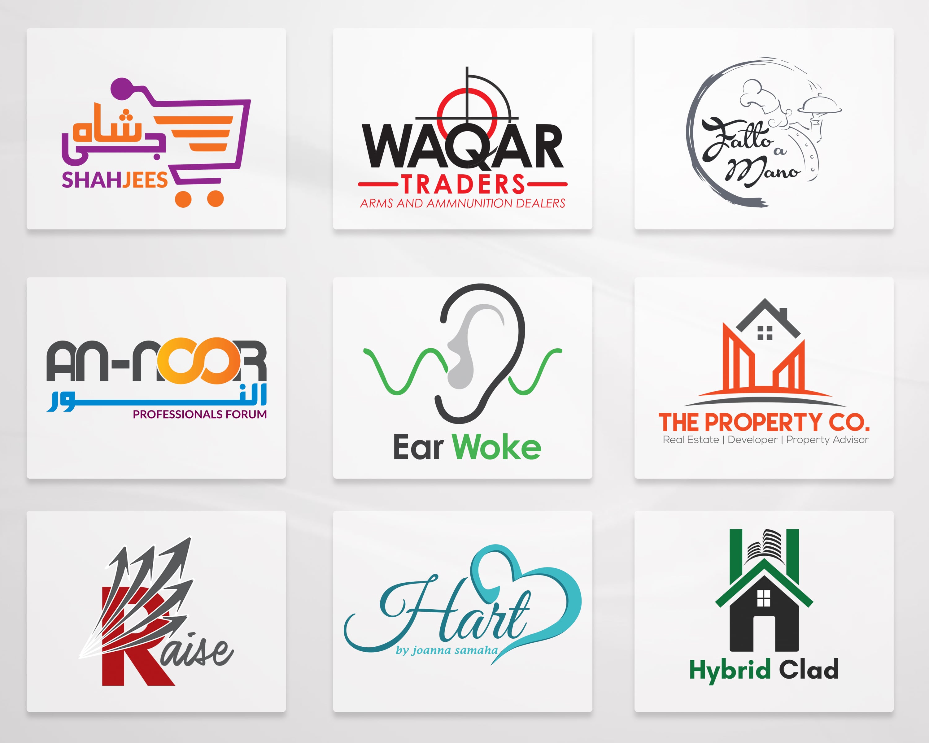 Creative logo design ideas Riyadh brand identity sample 2026