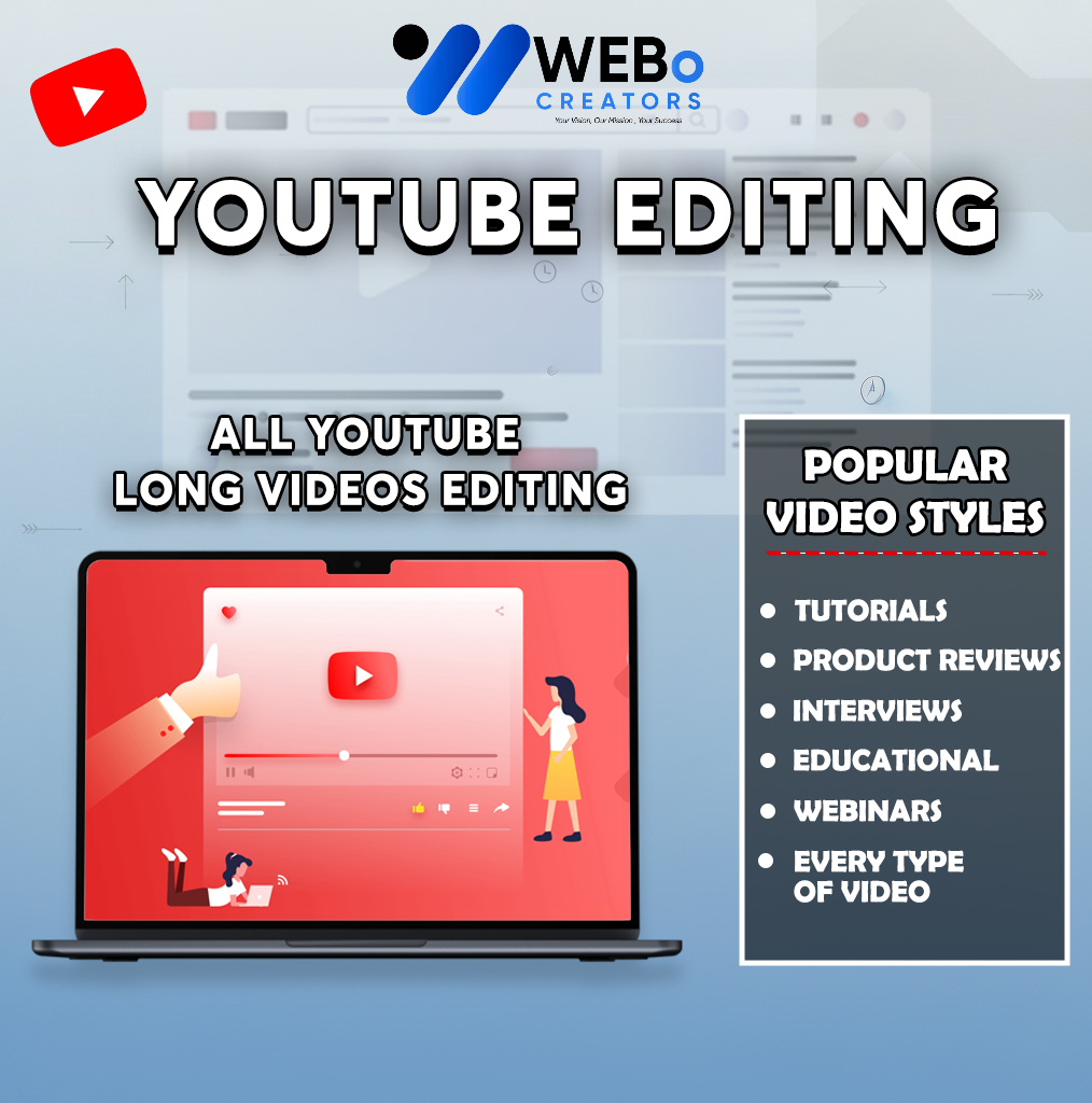 YouTube Video Editing Services at Affordable Cost - Hire Experienced YouTube Video Editors in Riyadh